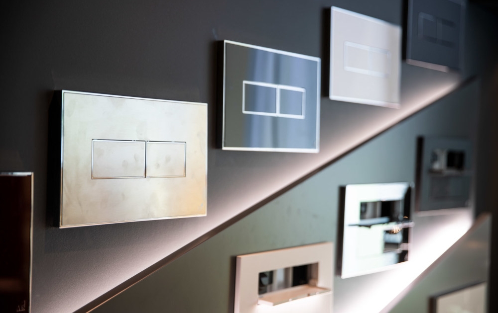 design bagno placche comando